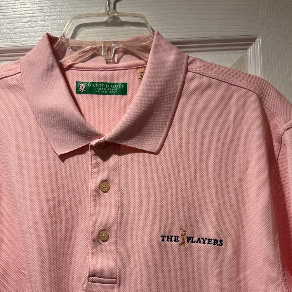 Oxford Golf Pink 'The Players' Polo Shirt